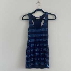 Blue Sequin Women's Top